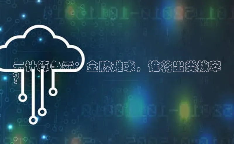 加拿大28开奖结果预测官网阿里尔公司云计算争霸：金牌难求，谁将出类拔萃
？